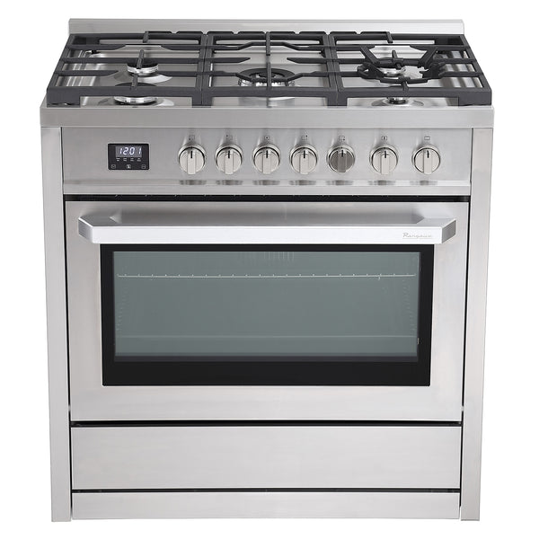 Horno de convección a gas Rangaire de 36" de acero inoxidable independiente RRG361TS