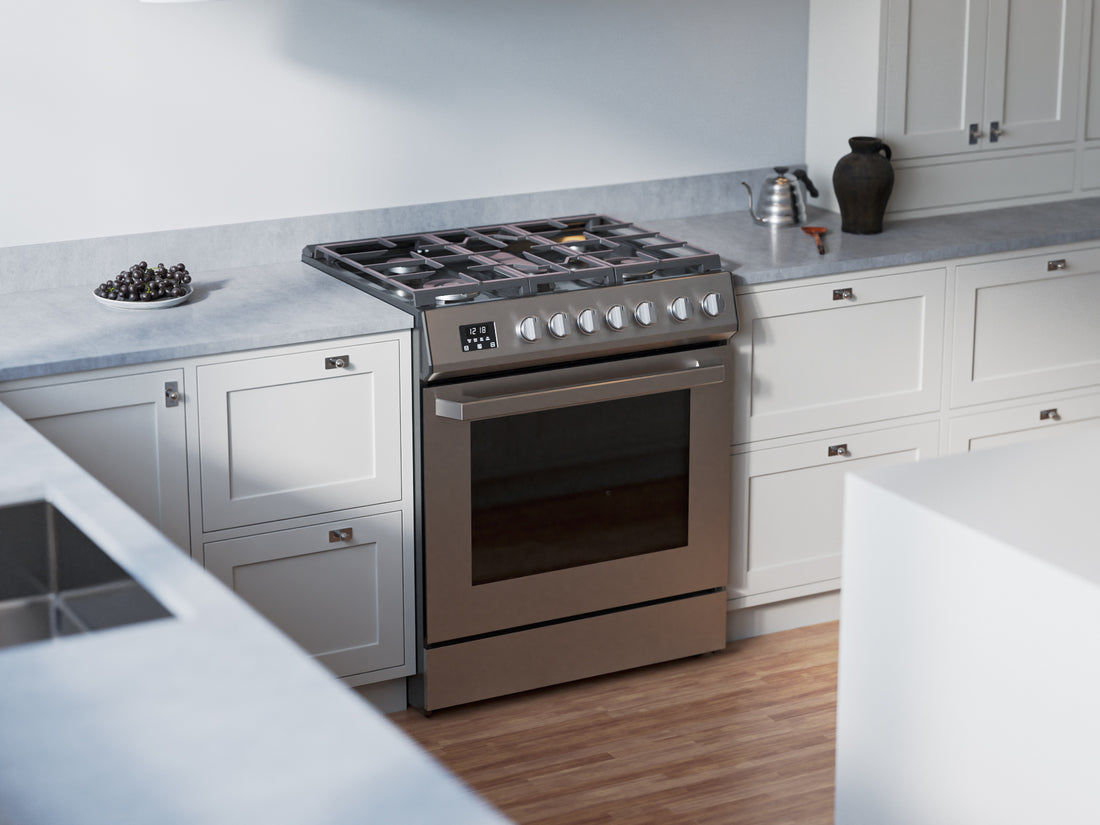 30 Inch Gas Range Front View