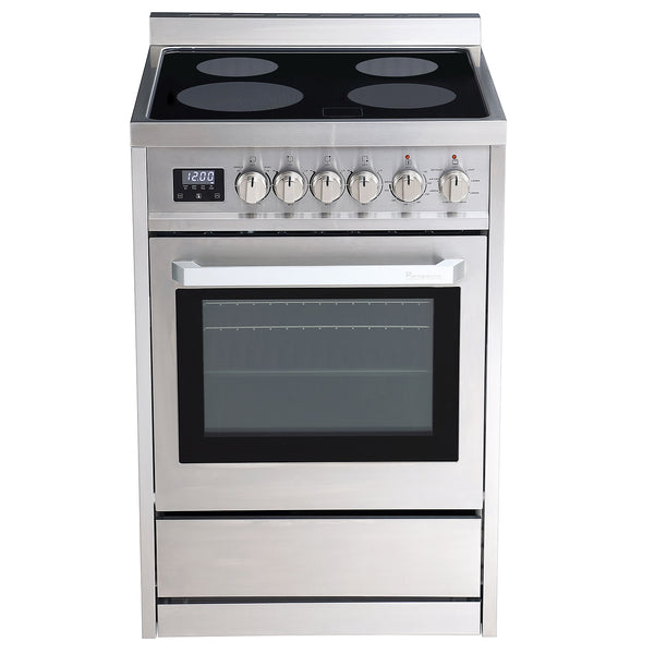 Horno de convección AirFry de 24" con cocina eléctrica independiente de acero inoxidable RRE241TS