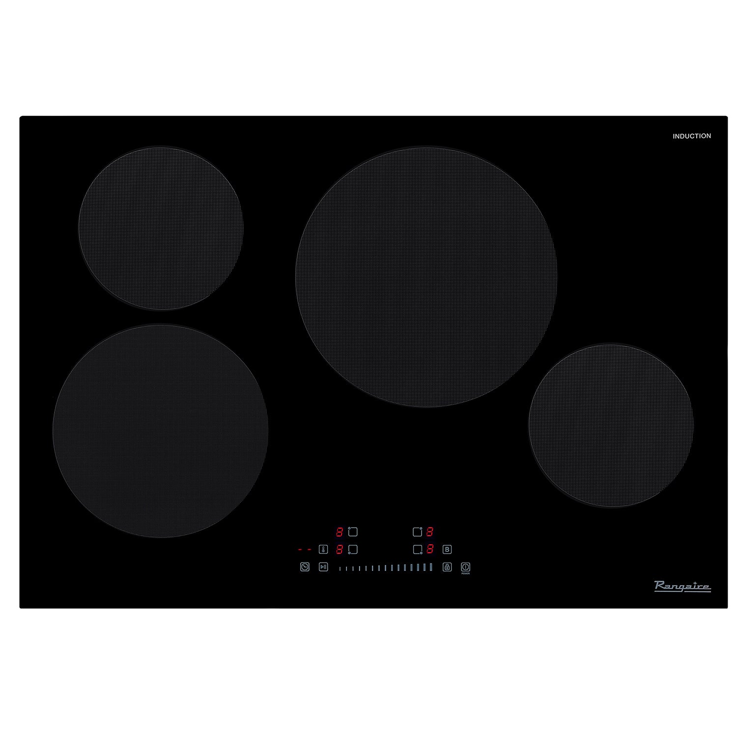 Placa de inducción Rangaire de 30" y 4 quemadores RCI301S