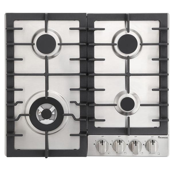 Estufa a gas Rangaire de 24" con 4 quemadores, acero inoxidable, RCG241S