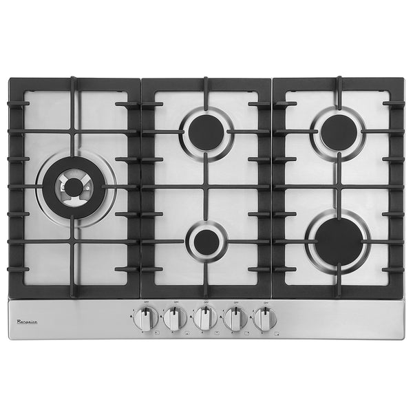Estufa a gas Rangaire de 30" con 5 quemadores, acero inoxidable, RCG301S
