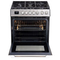 30 Inch Gas Range Front View Oven Door Open