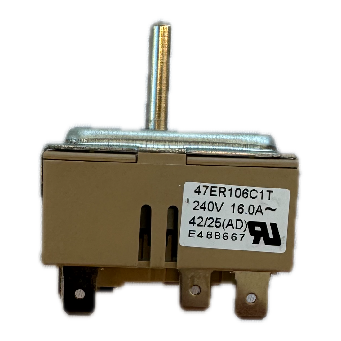 Rangaire electric range element power switch, OEM replacement, fits RRE303TS and RRE303GS electric ranges