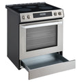 30 Inch Electric Range Angle View Drawer