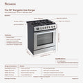 30 Inch Gas Range Features