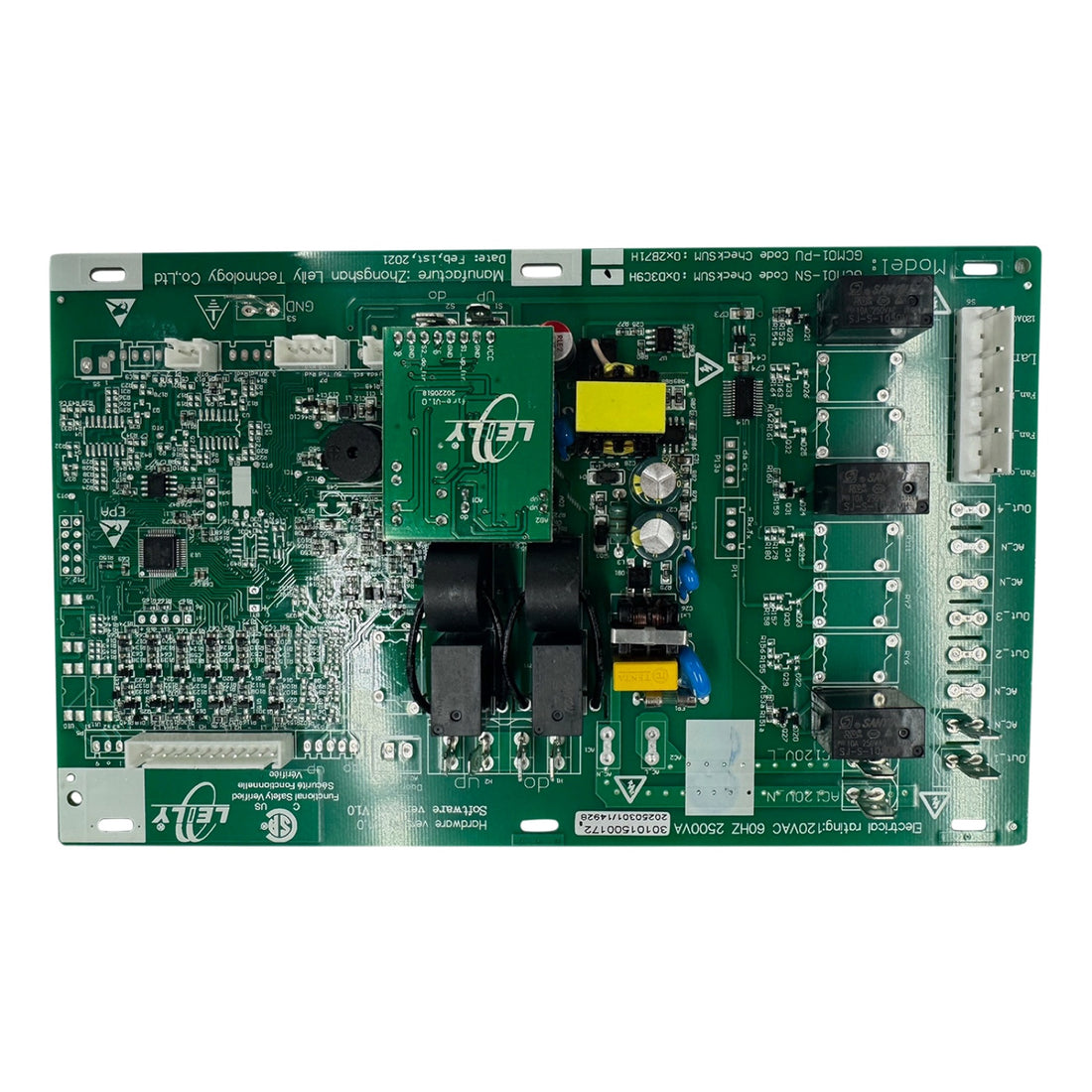 Rangaire Gas Range Power Control Board, top view