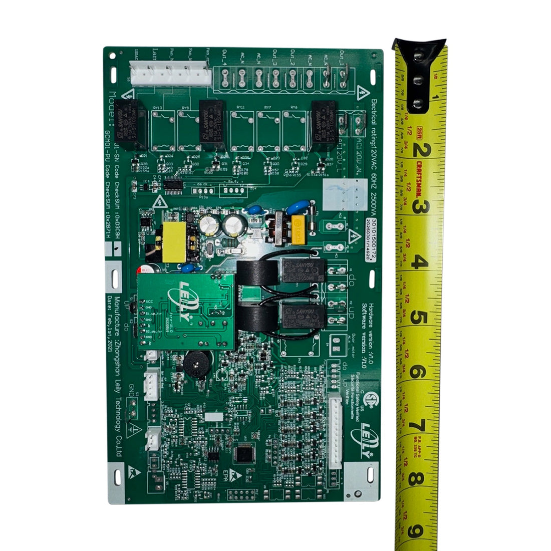 Rangaire Gas Range Power Control Board, top view